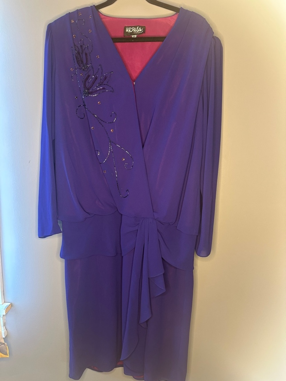 Ursula of Switzerland Purple Fancy Dress Size 14W Old money classic quiet luxury
